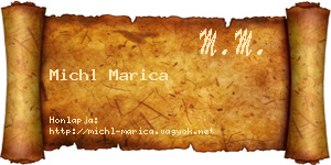 Michl Marica névjegykártya